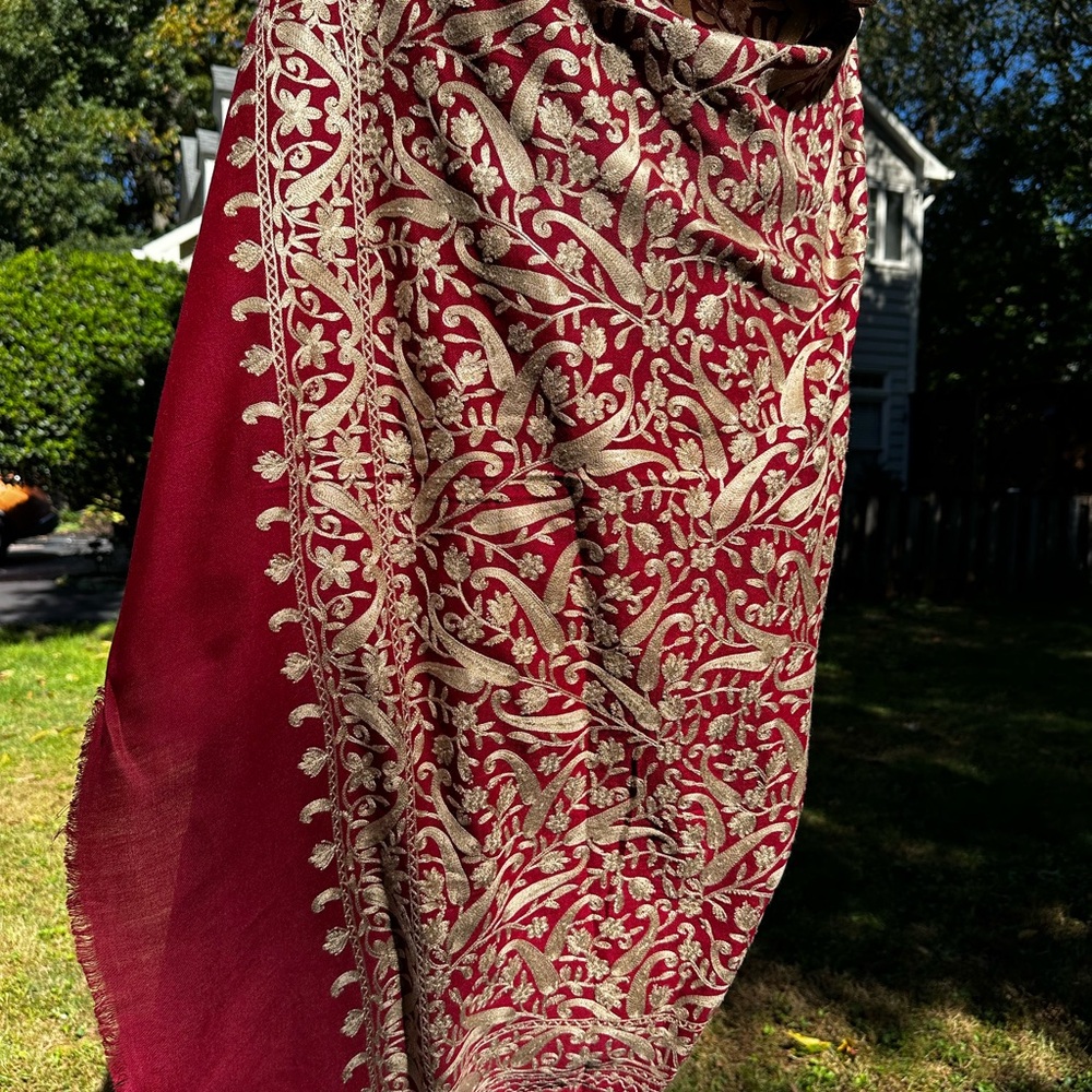 Beautiful hand embroidered Shawl/wrap